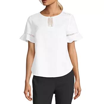 Blouses White Tops for Women - JCPenney