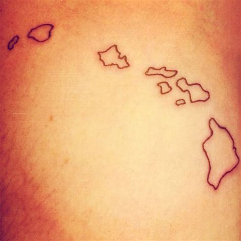 hawaii outline tattoo | Hawaii islands outline tattoo - fore arm Hawaiian Island Tattoo ...