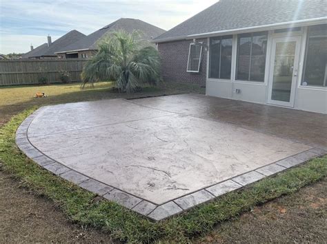 Seamless Slate Stamped Concrete Patio - Foley, Alabama | Stamped ...