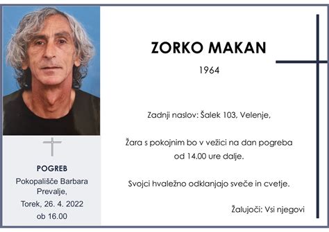 ZORKO MAKAN, Barbara-Prevalje, 26. 4. 2022