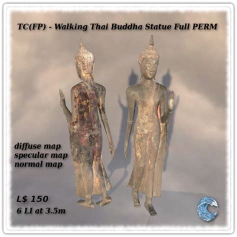 Second Life Marketplace - TC(FP) - Walking Thai Buddha Statue Full PERM