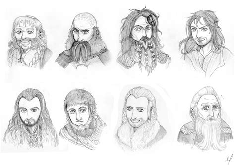 + The Hobbit: 8 dwarves + by C-Palmer on DeviantArt