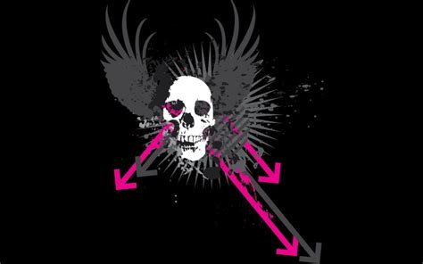 black background, Grunge, Skull, Vector art Wallpapers HD / Desktop and Mobile Backgrounds