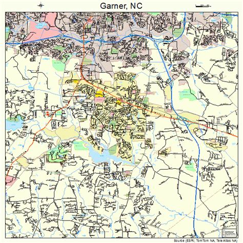 Garner North Carolina Street Map 3725480