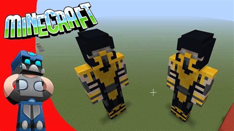 Scorpion Skin Pixel art Minecraft Tutorial / Como hacer a Scorpion Mortal Kombat Pixel Art - YouTube