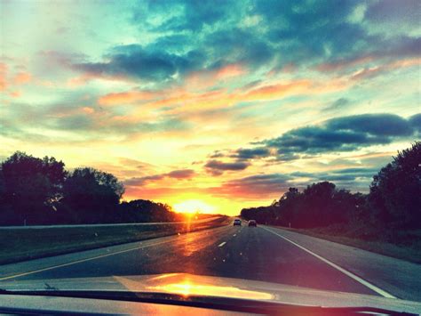 Driving into the sunset #roadtrip | Sunset, Road trip, Outdoor