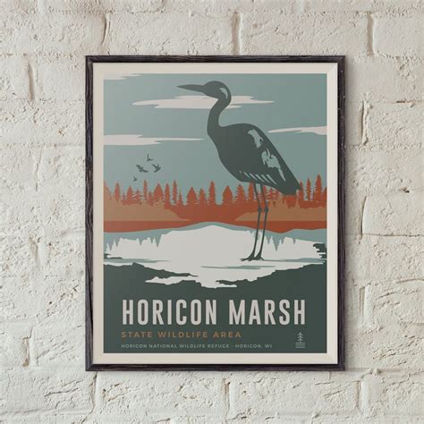 Horicon Marsh Wildlife Area Wisconsin Poster - Etsy