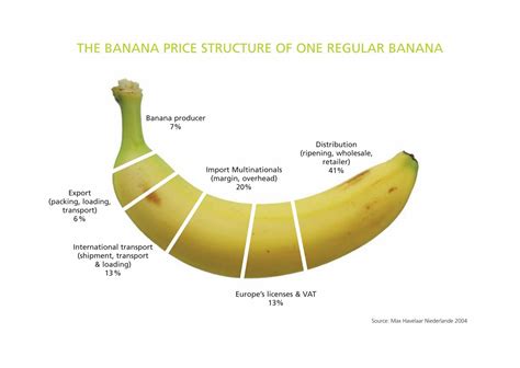 THE BANANA PRICE STRUCTURE OF ONE REGULAR BANANA