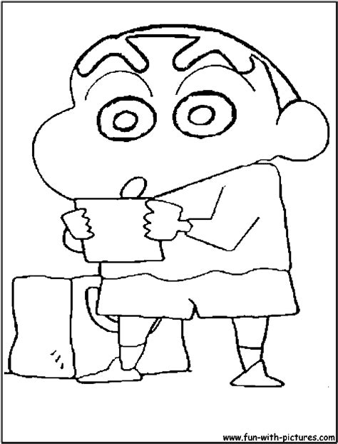 Cartoons Coloring Pages: Shin Chan Coloring Pages