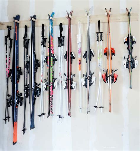 Quick & Easy DIY Ski Storage Rack | Old Salt Farm | Ski rack diy, Ski ...