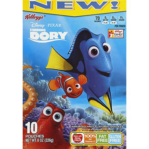 Kellogg's Disney-Pixar Finding Nemo Assorted Fruit Flavored Snakcs ...