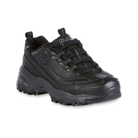 Skechers Women's D'Lite Black Walking Shoe