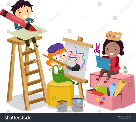 Minh họa của Stickman trẻ em: Vector có sẵn (miễn phí bản quyền) 145485448 | Shutterstock