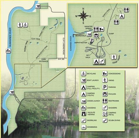 Manatee Springs State Park Campground Map - Karry Loleta