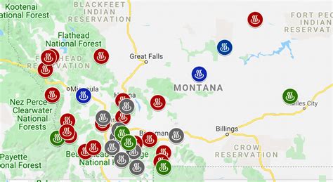 Here's a detailed map of all of... - Montana Hot Springs