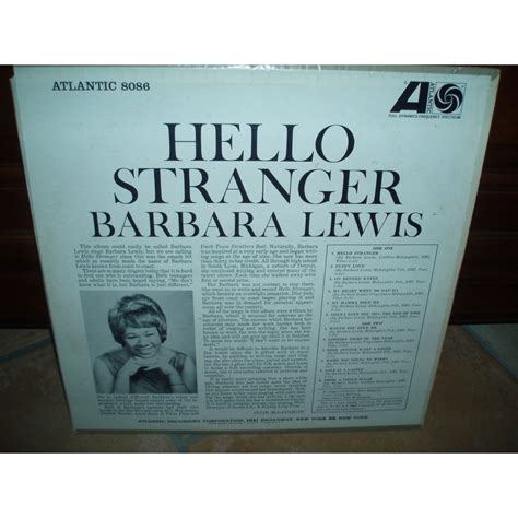 Hello stranger by Barbara Lewis, LP with slsl1951 - Ref:118519610