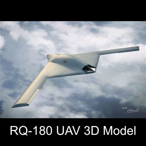 RQ-180 Unmanned reconnaissance aircraft 3D Model $69 - .c4d .fbx .obj .unknown - Free3D