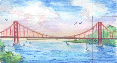 Golden Gate Bridge Watercolor Painting at PaintingValley.com | Explore collection of Golden Gate ...