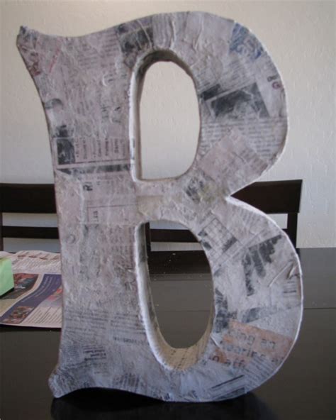 24 DIY Paper Mache Letters | Guide Patterns