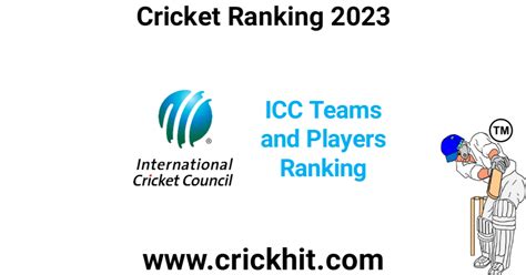 ICC International Cricket Ranking 2023 Teams and Players - Crickhit