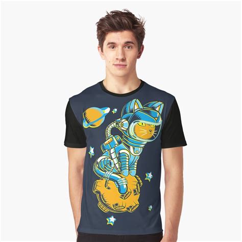 "Space Cat" T-shirt by VicNeko | Redbubble