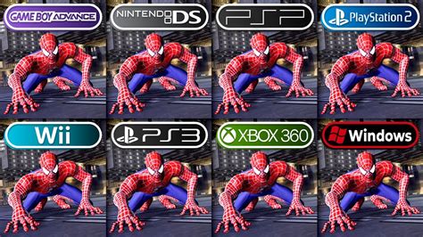 Spider Man 3 | GBA vs DS vs PSP vs PS2 vs Wii vs PS3 vs Xbox 360 vs PC | Graphics Comparison ...