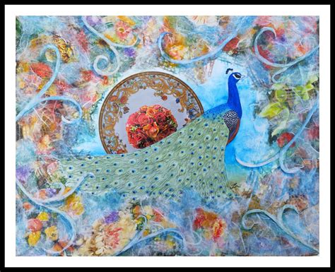 Peacock Watercolor Collage Tutorial • Art Supply Guide