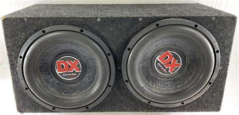 Lot - Car Audio Speaker Box With Dual 12” Speakers