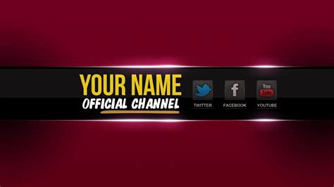 Youtube Banner Template 2048X1152