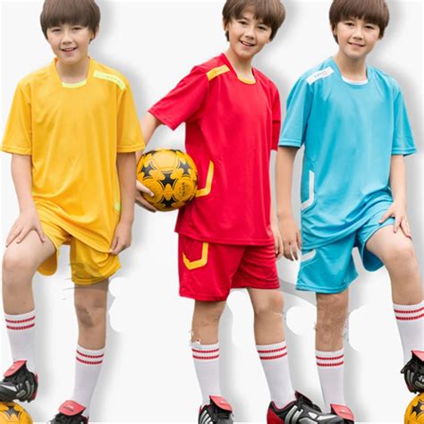 2016 Summer Kids Soccer Jerseys Sets Quick Dry Football Jerseys ...