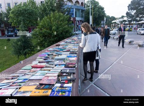 books for sale on bridge over canal on Ibrahim Rugova, Tirana, Albania Stock Photo - Alamy