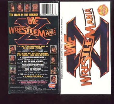 WWF WrestleMania 10 COLISEUM Video SEALED WWE Bret Hart WWF WCW ECW TNA WWE