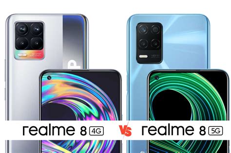 Realme 8 4G vs Realme 8 5G - Comparison - Choose Your Mobile