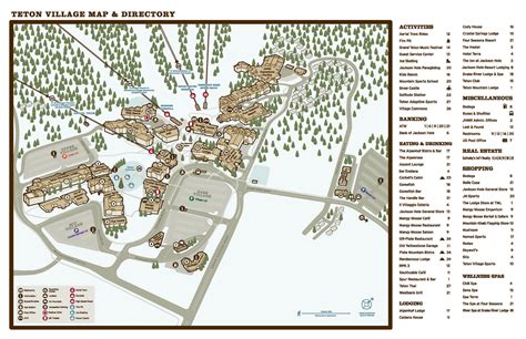 Grand Teton Map Of Attractions