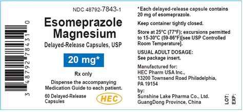 BUY Esomeprazole Magnesium (Esomeprazole Magnesium) 40 mg/1 from GNH ...