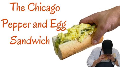 Pepper and Egg Sandwich | The Chicago Style Egg Sandwich Recipe - YouTube