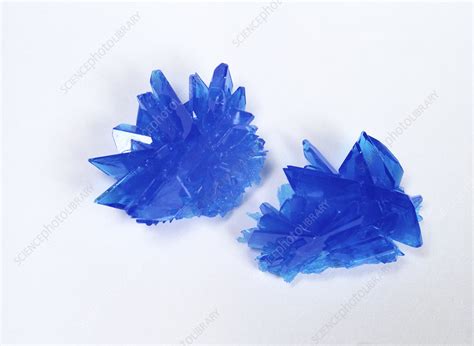 Copper sulphate crystals - Stock Image - A600/0859 - Science Photo Library