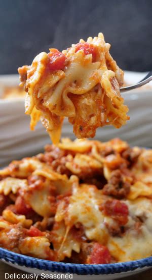 Baked Bowtie Pasta - Deliciously Seasoned