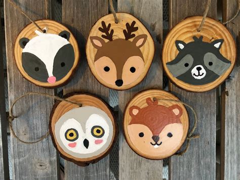 Woodland Animal Ornaments / Woodland Animal Baby Shower / | Etsy