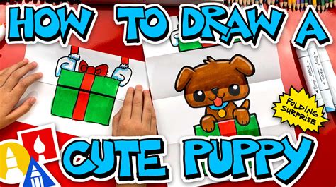 How To Draw A Puppy Folding Surprise - Art For Kids Hub