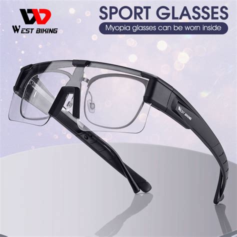 WEST BIKING 3 Models Multi-functional High-definition Near-sighted Frame Glasses PC Frames ...