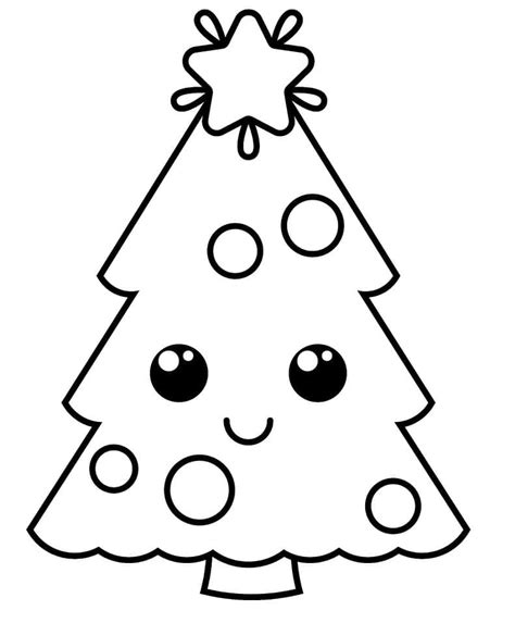 Christmas Tree Coloring Pages Printable