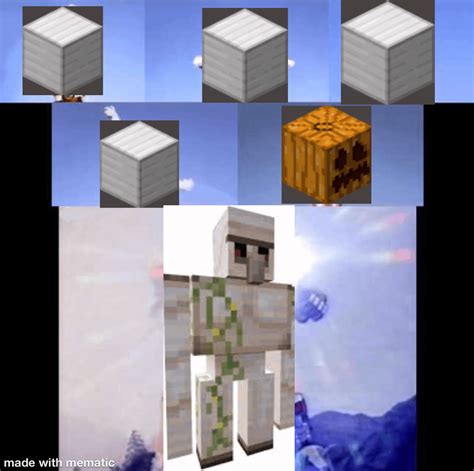 It has pumpkin head so it’s spooky : r/MinecraftMemes