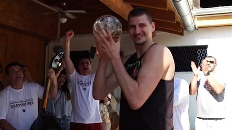 Nikola Jokic Accepts NBA MVP Award After Riding Horse In Serbia