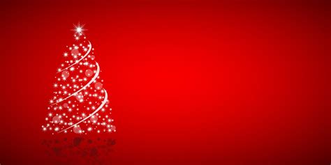 Christmas tree from stars on red background, holiday greeting card ...