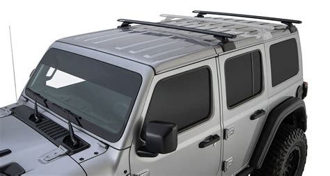 Rhino-Rack Vortex 2-Bar Backbone Roof Rack for 18-19 Jeep Wrangler Unlimited JL 4-Door w ...