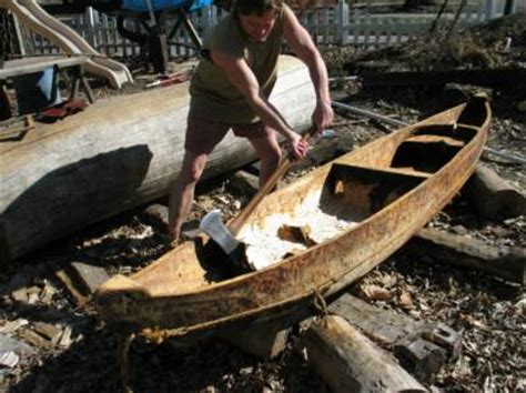 Making a Dugout Canoe, 1820sTrekkin, Primitive Trekking, Will Ghormley - Maker, 1820s Hawken ...