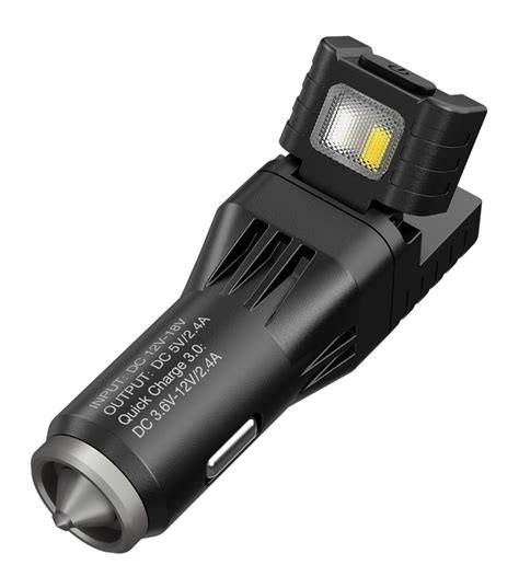 Nitecore VCL10 Multifunctional Car Charger | Emergency Flashlight | Glass Breaker