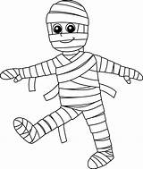 Halloween Mummy Coloring Pages sketch template