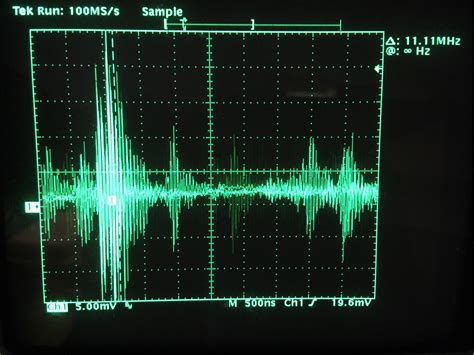 microcontroller - Measuring low currents with oscilloscope - does the current really flow ...